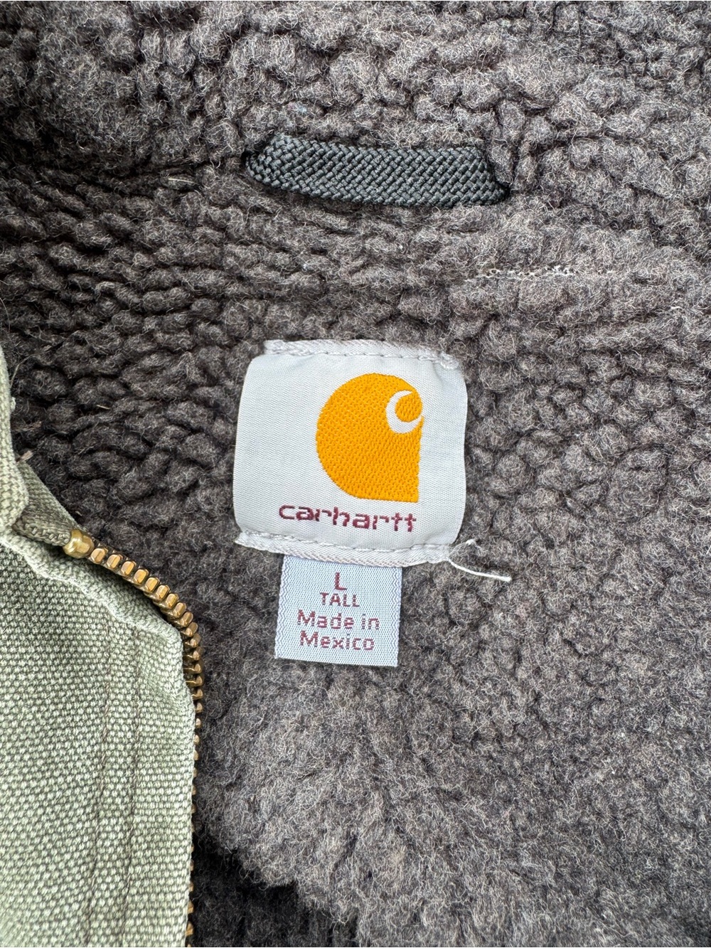 Carhartt Men’s J141 “ARG” Hooded Sherpa Lined Jacket (L-Tall) - Picture 6 of 7